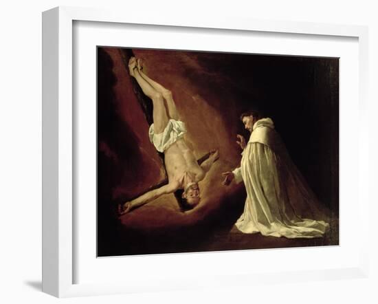 Appearance of St. Peter to St. Peter Nolasco 1629-Francisco de Zurbarán-Framed Giclee Print