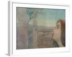 'Appel à l?oiseau (The Bird Call)', c1908-Alexandre De Riquer-Framed Giclee Print