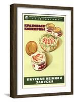 Appetizers of Canned Crabs-null-Framed Art Print