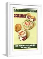 Appetizers of Canned Crabs-null-Framed Art Print