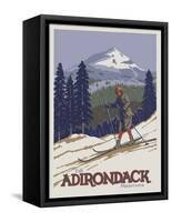 Apple Adirondack-Michele Meissner-Framed Stretched Canvas