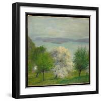 Apple Blossom, 1903 (Oil on Canvas)-Robert William Vonnoh-Framed Premium Giclee Print