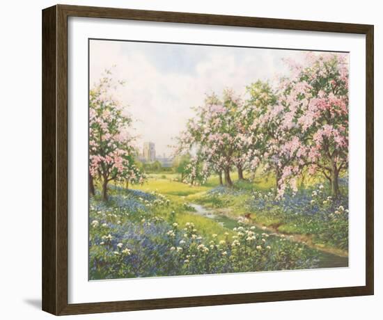 Apple Blossom and Bluebells-John Halford Ross-Framed Giclee Print