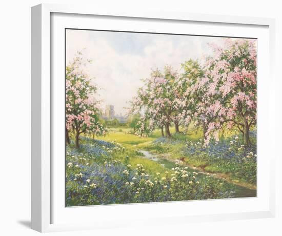 Apple Blossom and Bluebells-John Halford Ross-Framed Giclee Print