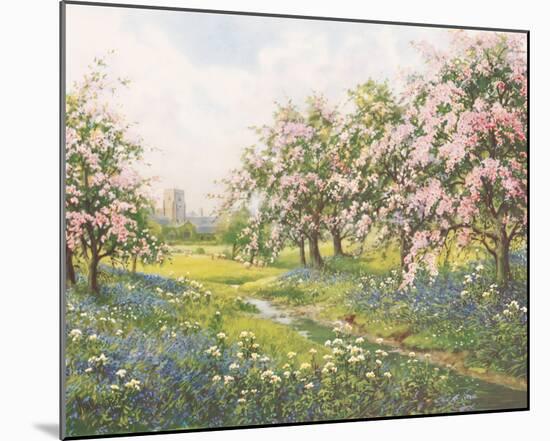 Apple Blossom and Bluebells-John Halford Ross-Mounted Giclee Print