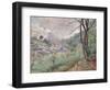 Apple Blossom, Riversbridge Farm, Blackpool, 1921-Lucien Pissarro-Framed Giclee Print