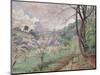 Apple Blossom, Riversbridge Farm, Blackpool, 1921-Lucien Pissarro-Mounted Giclee Print