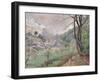 Apple Blossom, Riversbridge Farm, Blackpool, 1921-Lucien Pissarro-Framed Giclee Print