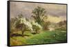 Apple Blossom Time, 1889-Jasper Francis Cropsey-Framed Stretched Canvas