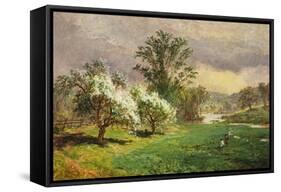 Apple Blossom Time, 1889-Jasper Francis Cropsey-Framed Stretched Canvas