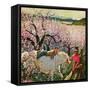 "Apple Blossom Time", May 6, 1950-John Clymer-Framed Stretched Canvas