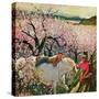 "Apple Blossom Time", May 6, 1950-John Clymer-Stretched Canvas