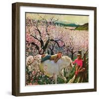 "Apple Blossom Time", May 6, 1950-John Clymer-Framed Giclee Print