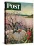 "Apple Blossom Time" Saturday Evening Post Cover, May 6, 1950-John Clymer-Stretched Canvas