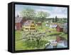 Apple Blossom Time-Bob Fair-Framed Stretched Canvas