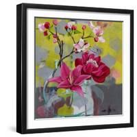 Apple Blossom Trio-Jennifer Rasmusson-Framed Art Print