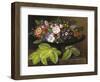 Apple Blossoms, Primula, Heather and Yellow Acacia in Greek Vase-Johan Laurentz Jensen-Framed Giclee Print