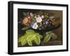 Apple Blossoms, Primula, Heather and Yellow Acacia in Greek Vase-Johan Laurentz Jensen-Framed Giclee Print