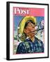 "Apple Blossoms," Saturday Evening Post Cover, May 6, 1944-Howard Scott-Framed Giclee Print