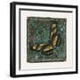 Apple Butterfly Tile-Michele Meissner-Framed Giclee Print