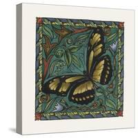 Apple Butterfly Tile-Michele Meissner-Stretched Canvas