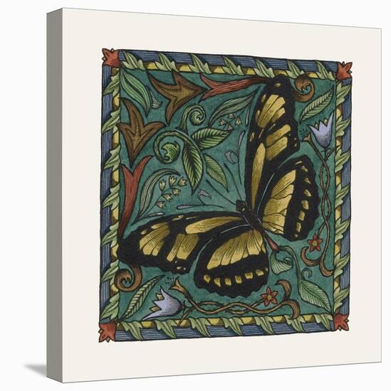 Apple Butterfly Tile-Michele Meissner-Stretched Canvas