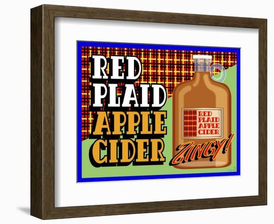 Apple Cider Crate Label-Mark Frost-Framed Giclee Print