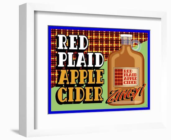 Apple Cider Crate Label-Mark Frost-Framed Giclee Print