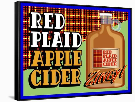 Apple Cider Crate Label-Mark Frost-Framed Stretched Canvas