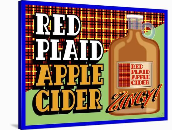 Apple Cider Crate Label-Mark Frost-Stretched Canvas