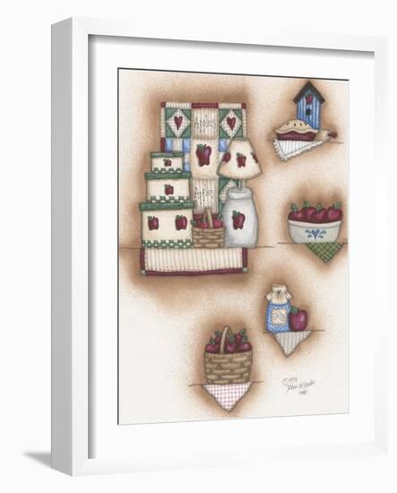 Apple Collage-Debbie McMaster-Framed Giclee Print