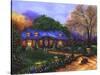 Apple Cottage-Bonnie B. Cook-Stretched Canvas