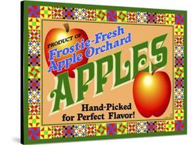 Apple Crate Label-Mark Frost-Stretched Canvas