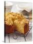 Apple Crumble Cake, a Piece Cut-Ashley Mackevicius-Stretched Canvas