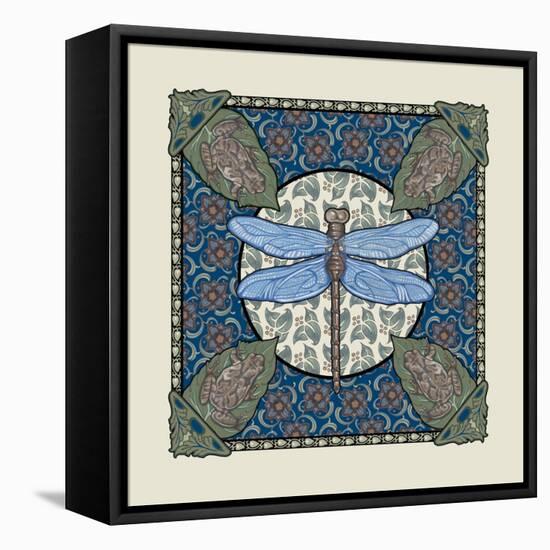 Apple Dragonfly-Michele Meissner-Framed Stretched Canvas