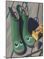 Apple Frog Boots-Michele Meissner-Mounted Giclee Print