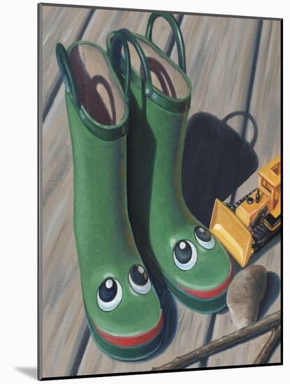 Apple Frog Boots-Michele Meissner-Mounted Giclee Print