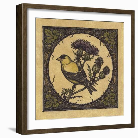 Apple Grossbeak Bird-Michele Meissner-Framed Giclee Print