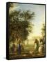 Apple Harvest-Jean-François Millet-Framed Stretched Canvas