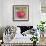 Apple On Branch-null-Framed Art Print displayed on a wall