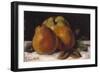 Apple, Pear and Orange, C.1871-72-Gustave Courbet-Framed Giclee Print