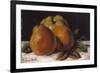 Apple, Pear and Orange, C.1871-72-Gustave Courbet-Framed Giclee Print