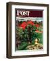 "Apple Picking Time," Saturday Evening Post Cover, September 27, 1947-John Falter-Framed Giclee Print