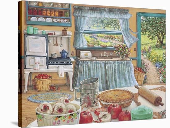 Apple Pie Harvest-Janet Kruskamp-Stretched Canvas