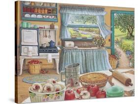 Apple Pie Harvest-Janet Kruskamp-Stretched Canvas