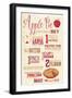 Apple Pie Recipe-Lantern Press-Framed Art Print