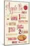 Apple Pie Recipe-Lantern Press-Mounted Art Print