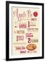 Apple Pie Recipe-Lantern Press-Framed Art Print