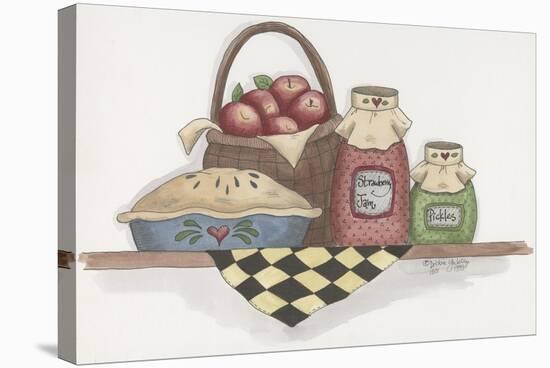 Apple Pie with Basket-Debbie McMaster-Stretched Canvas