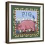 Apple Pig-Michele Meissner-Framed Giclee Print